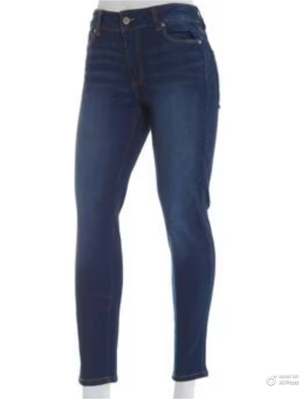 NWT Tahari Kelly Mid Rise Skinny Jeans 4/27 Roanne Wash Blue Stretch Denim $98